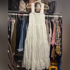 Abercrombie & Fitch White Maxi Dress